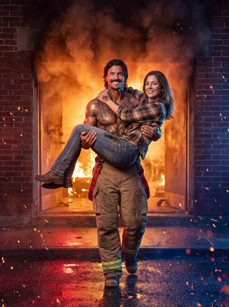 Personalised firefighter scene