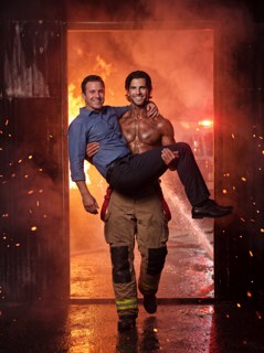 Personalised firefighter example with male customer
