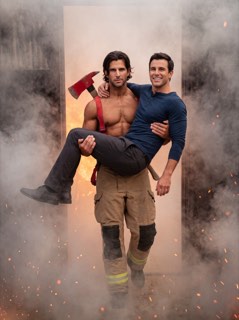 Personalised firefighter example with male customer