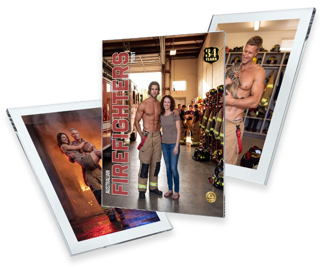 Acrylic prints of personalised Australian firefighter photos
